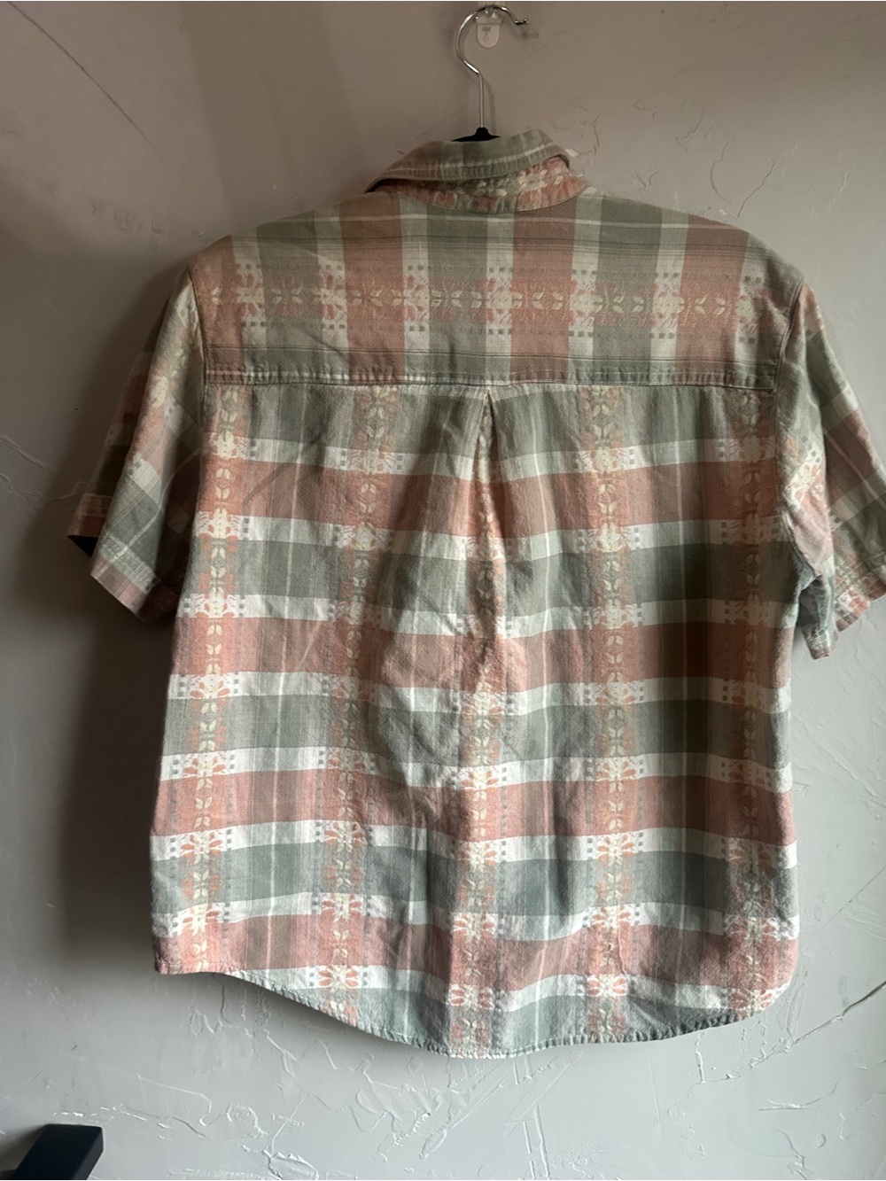 Cabin Creek Plaid Cotton Shirt Prairie Cabincore Granola Heritage Western M - Picture 7 of 10